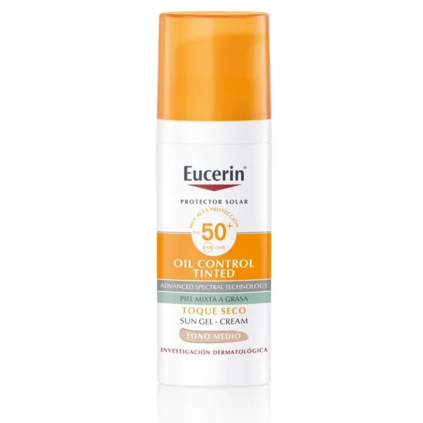 Protector Solar Facial Oil Control Toque Seco Color Medio - Eucerin